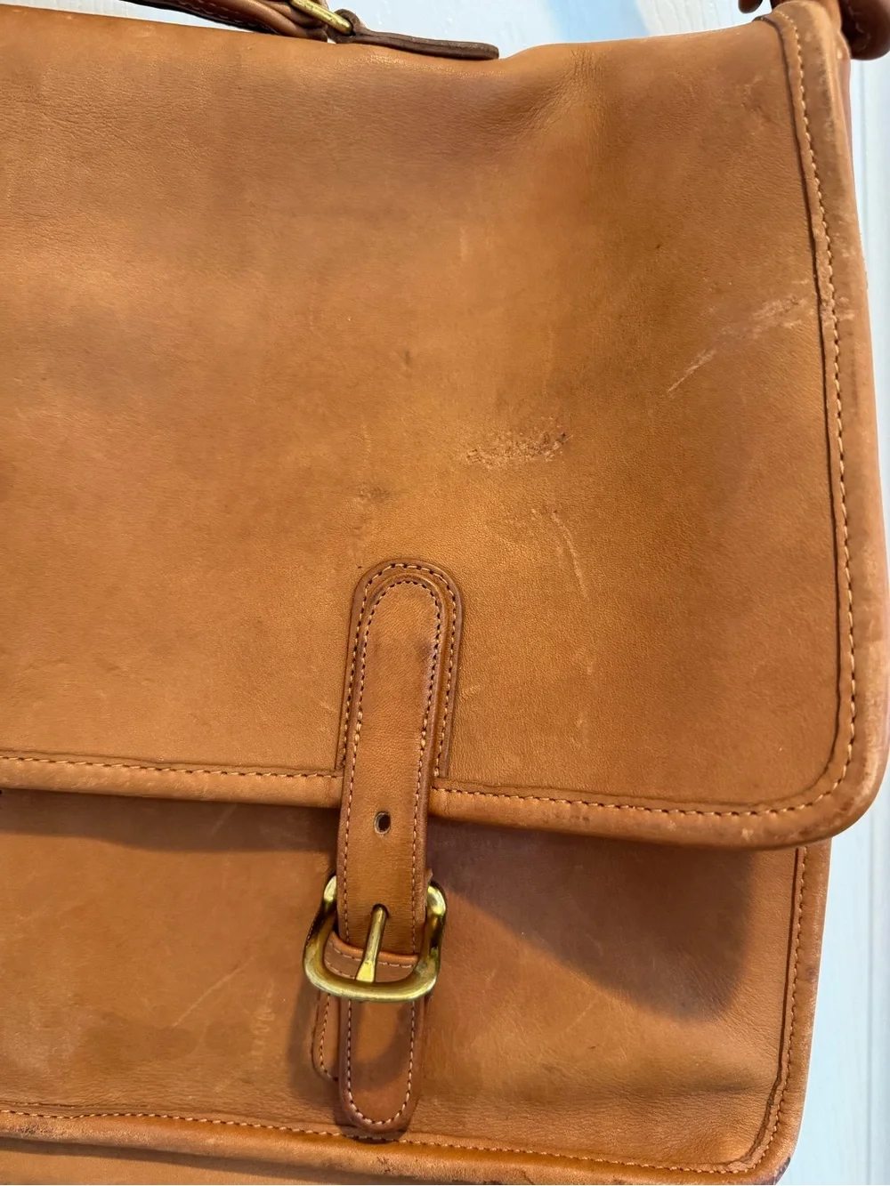Coach Classic Men's Leather Messenger Bag - Brown